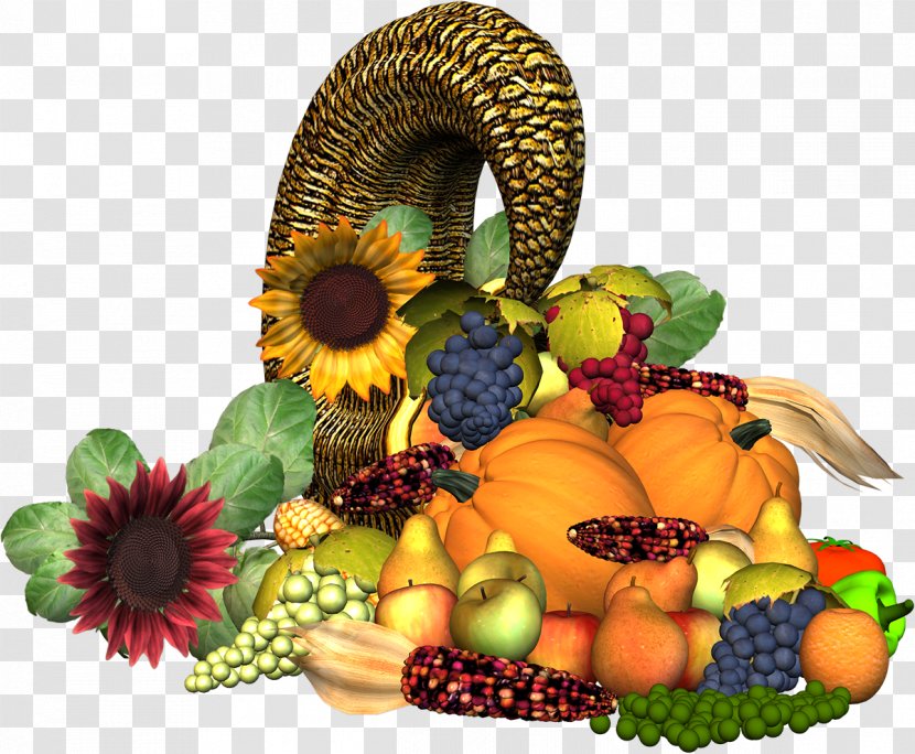 Fruit Still Life Thanksgiving Clip Art - Gift Basket - Sunflower Transparent PNG