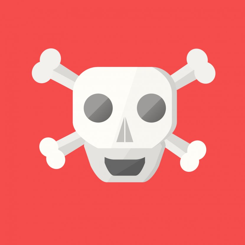T-shirt Skull And Crossbones Piracy Valentine's Day - Skulls Transparent PNG