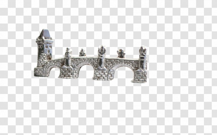 Charles Bridge Colored Gold Rhodium - Silver Transparent PNG