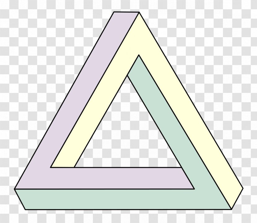 Penrose Triangle Waterfall Geometry Impossible Object - Shape - 3d Transparent PNG