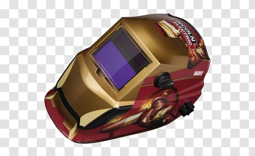 Iron Man Motorcycle Helmet Welding Arc - Pattern Cap Transparent PNG