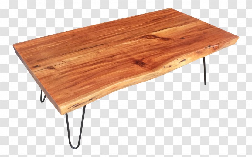 Coffee Tables Varnish Wood Stain Rectangle Product Design - Live Edge Transparent PNG