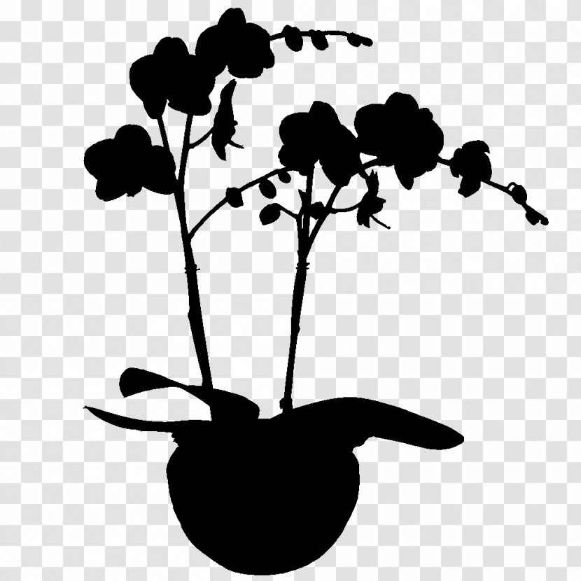 Clip Art Flower Plant Stem Leaf Silhouette - Geranium Transparent PNG