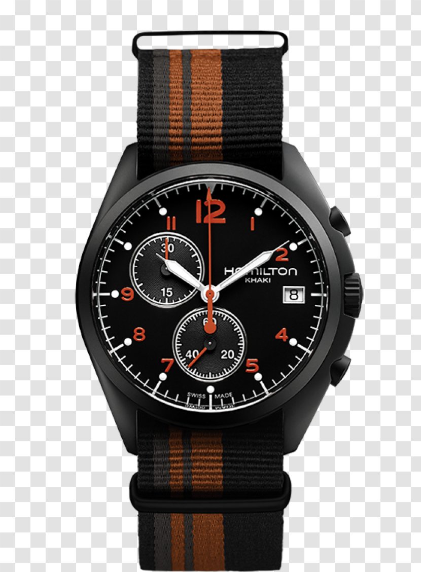 Hamilton Khaki Aviation Pilot Auto Chronograph Watch Company Quartz - Automatic Transparent PNG