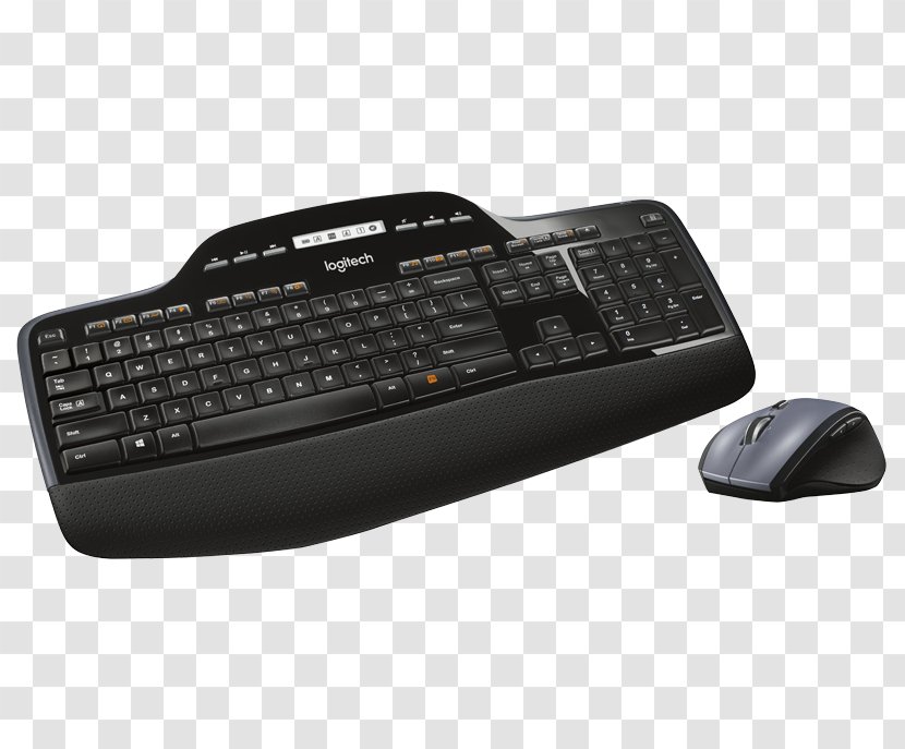 Computer Keyboard Mouse Logitech Unifying Receiver Wireless Transparent PNG