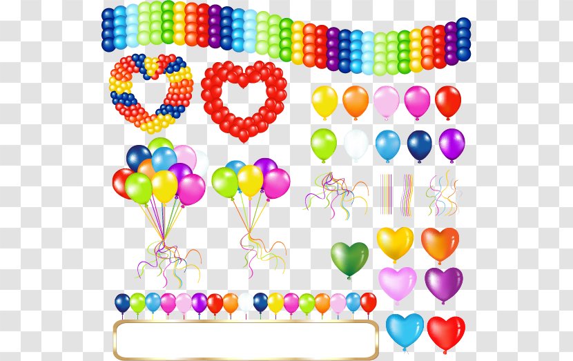 Hot Air Balloon Birthday Greeting Card - Text - Vector Colorful Balloons Transparent PNG