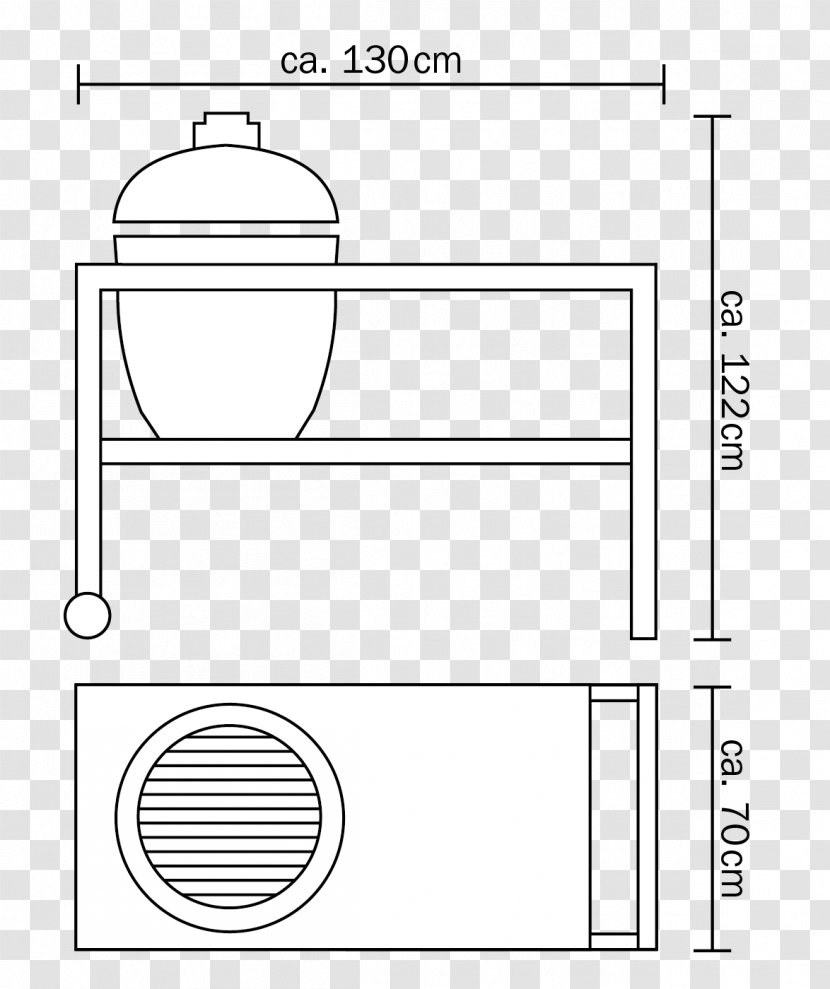 Table Technical Drawing Furniture Barbecue - Industrial Design Transparent PNG