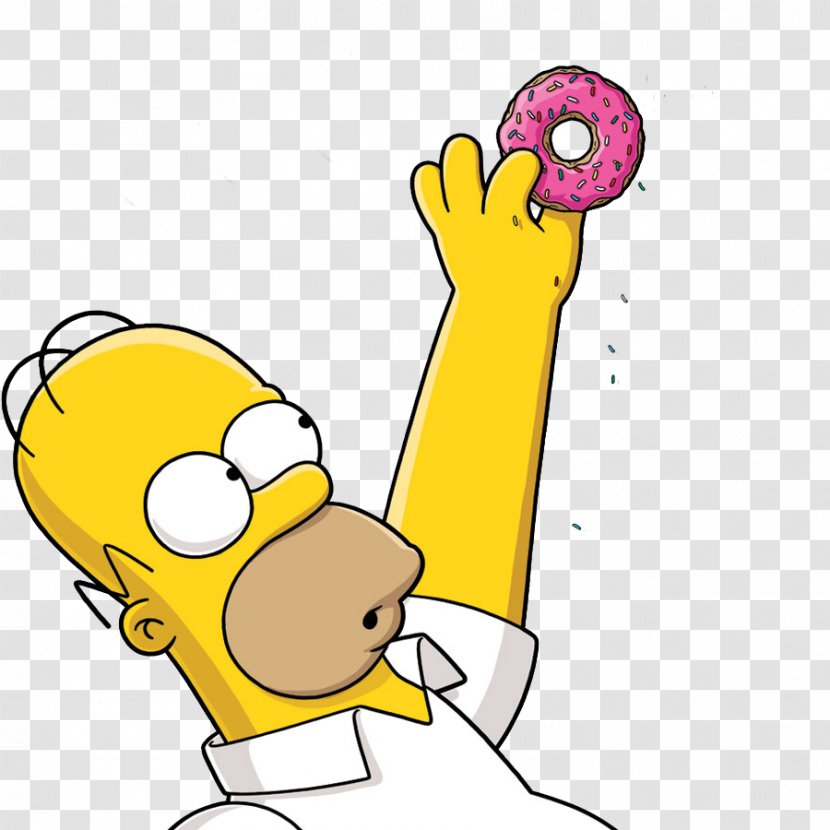 Homer Simpson Bart Donuts - Silhouette - Homero Transparent PNG