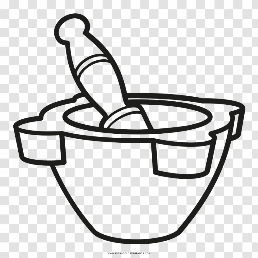 Mortar And Pestle Drawing Coloring Book - Painting - Animales Transparent PNG