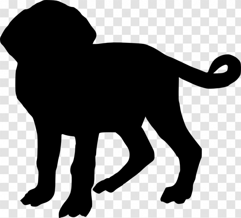 Dog Silhouette Clip Art - Lion - Dogs Transparent PNG