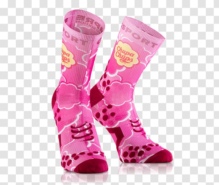 Sock Chupa Chups Lollipop Trail Running - Pink - 2018 Transparent PNG