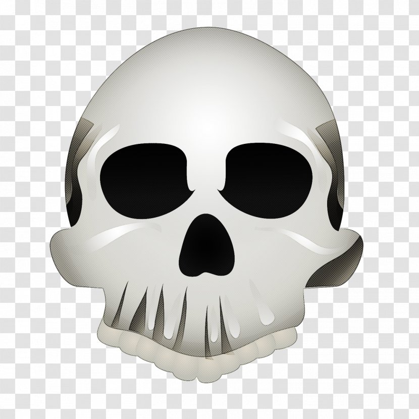 Bone Skull Head Logo Transparent PNG