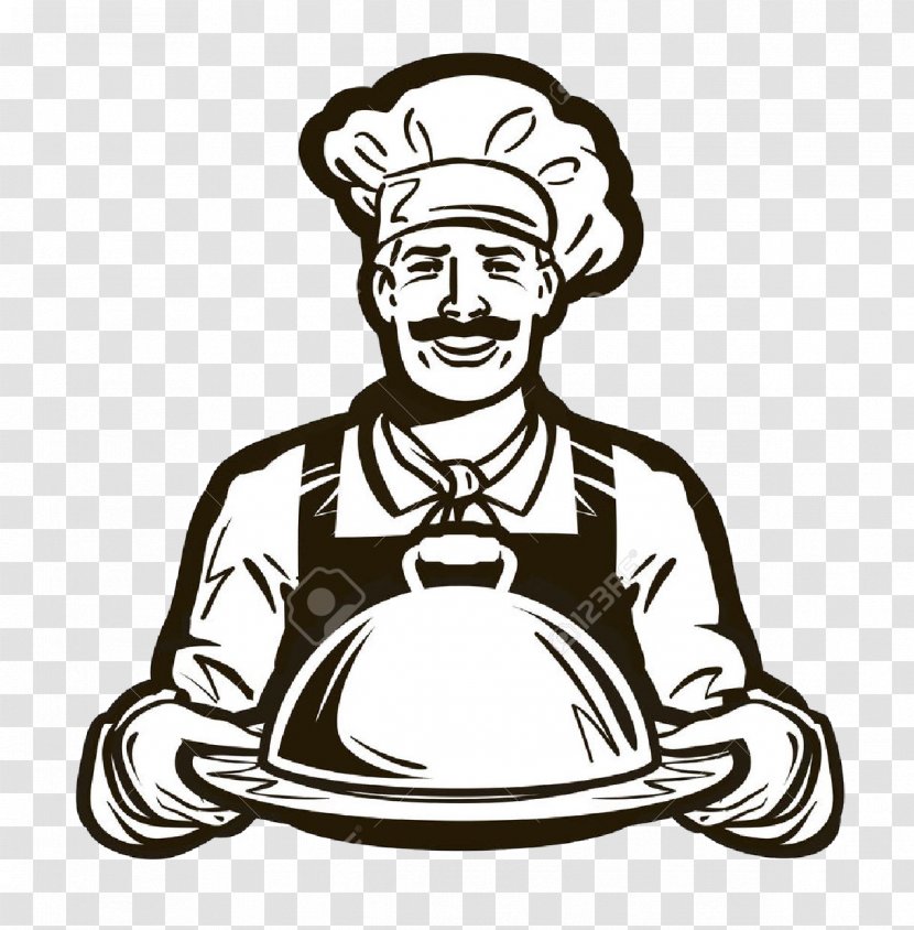 Cafe Catering Logo Clip Art - Head - Vector Chef Hat Transparent PNG