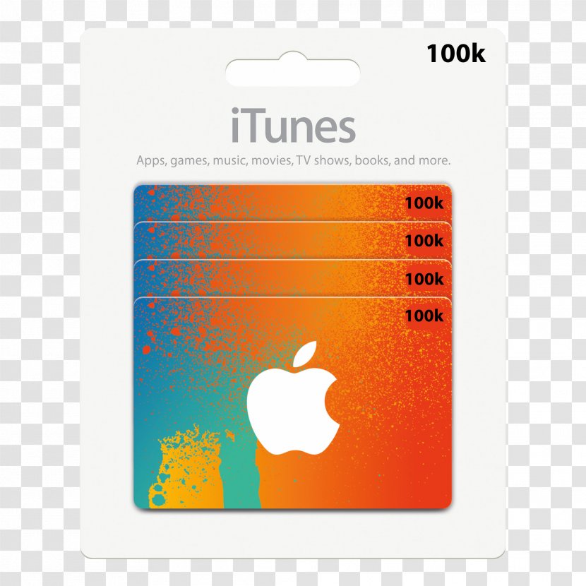 Gift Card ITunes Store Apple App - Watercolor Transparent PNG