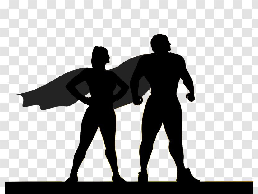 Superhero Silhouette - Joint - Hero Transparent PNG