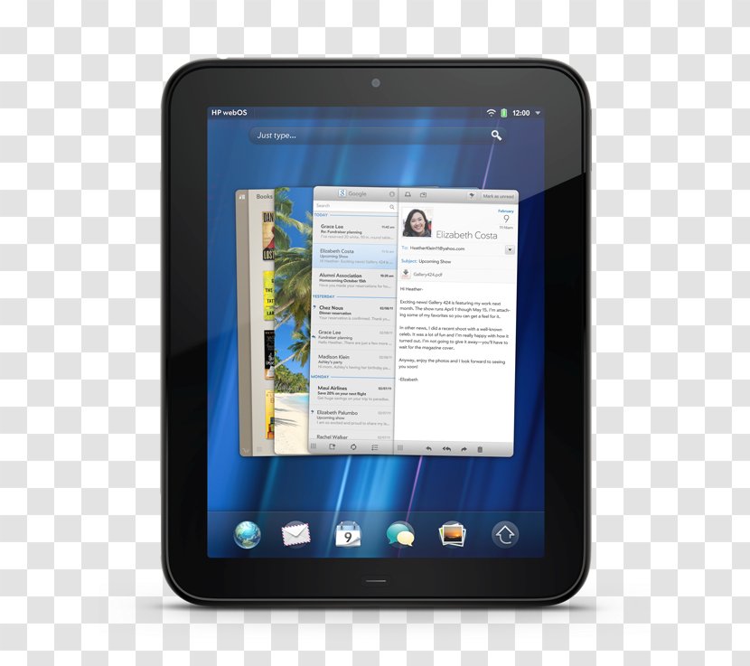 HP TouchPad Hewlett-Packard Laptop Personal Computer - Hewlett-packard Transparent PNG