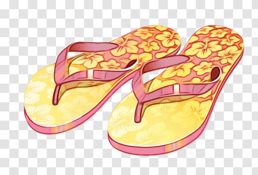 Havaianas Logo - Footwear - Magenta Yellow Transparent PNG