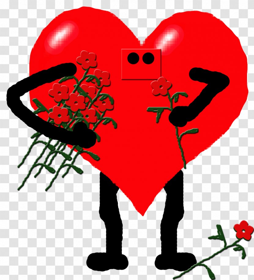 Character Valentine's Day Fiction Clip Art - Flower Transparent PNG