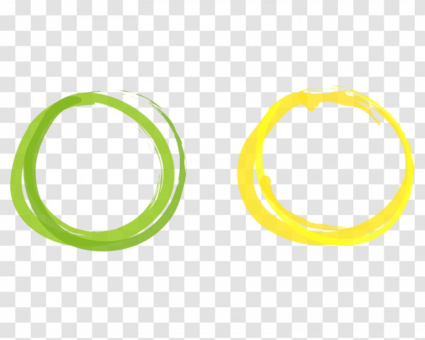Yellow Body Jewellery Font - Free Stock Vector Symmetrical Ring Transparent PNG