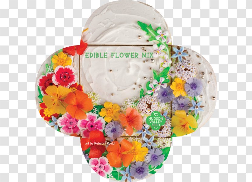 Hudson Valley Seed Company Edible Flower Open Pollination - Floral Design Transparent PNG