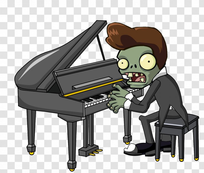 Plants Vs. Zombies 2: It's About Time Grand Piano Musical Instruments - Heart Transparent PNG