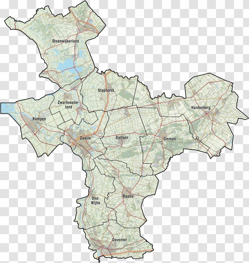 Kampen, Overijssel Veiligheidsregio IJsselland Hardenberg Map - Dutch Municipality Transparent PNG