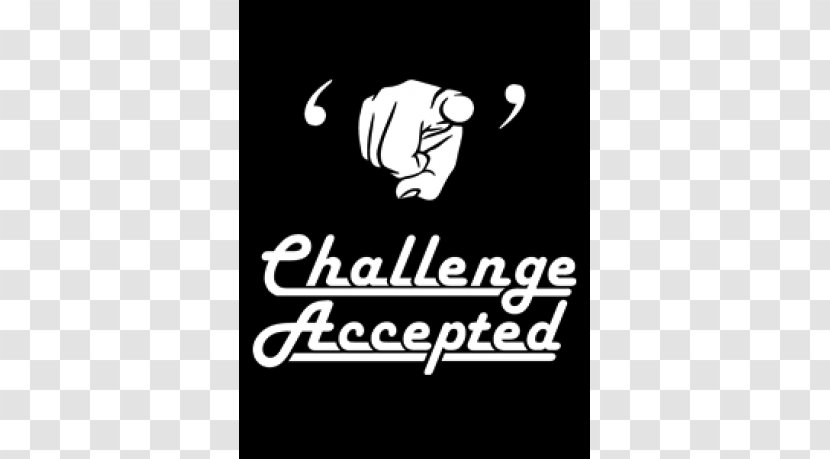Logo Brand Black M Font - Text - Challenge Accepted Transparent PNG