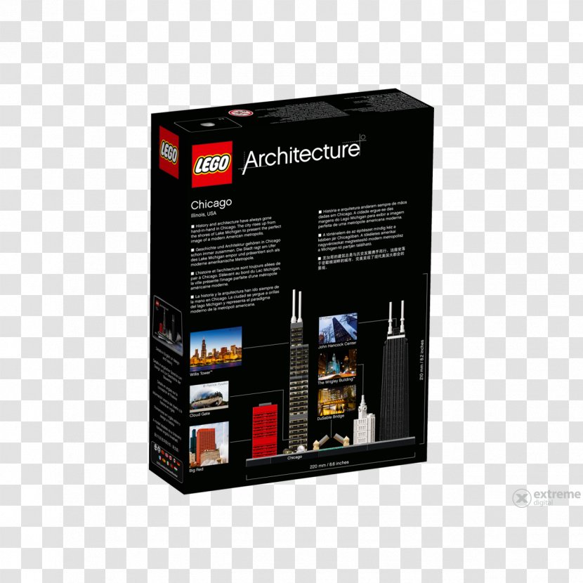 LEGO 21033 Architecture Chicago Lego The Store - Building Transparent PNG