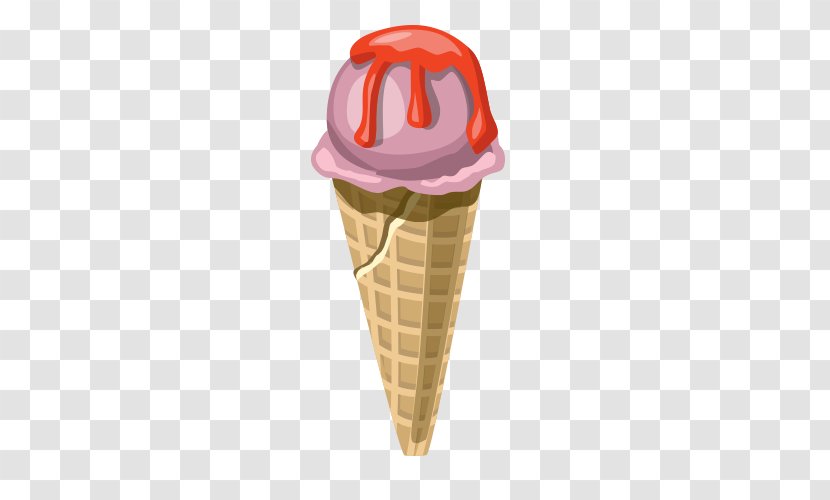 Ice Cream Cake Lollipop Chocolate - Cone - Vector Transparent PNG