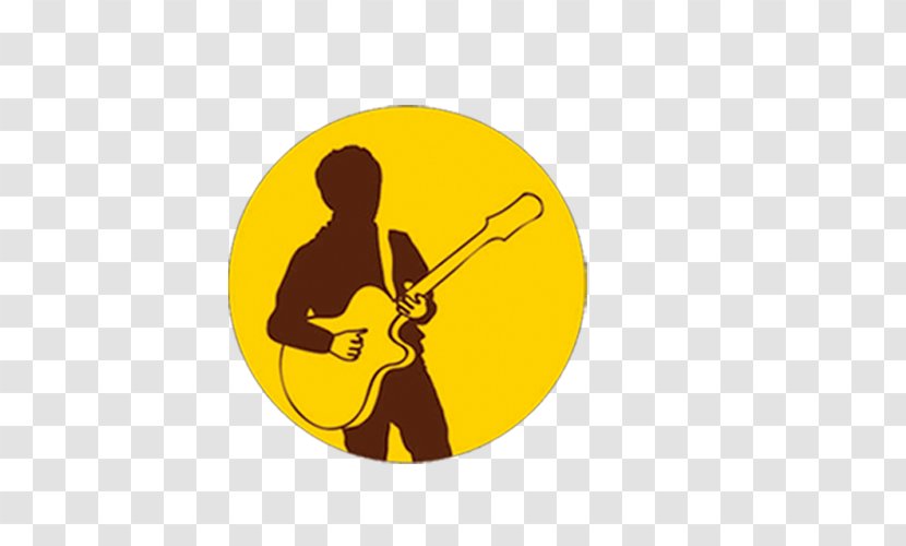 Guitar Clip Art - Silhouette - Man Transparent PNG