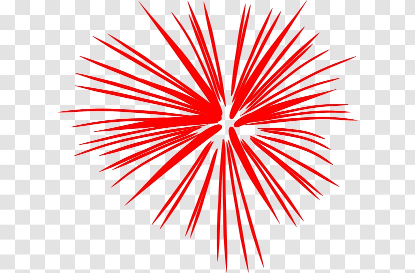 Fireworks Drawing Clip Art - Red Transparent PNG