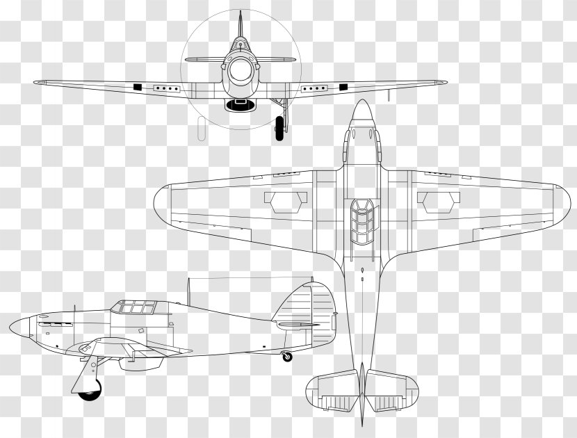 Hawker Hurricane In Yugoslav Service Airplane Typhoon Sea Fury - Diagram Transparent PNG