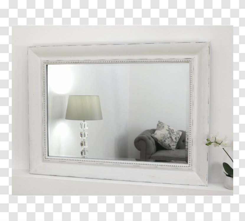 Mirror Window Picture Frames Rectangle Wall - Flower - Frame Shabby Chic Transparent PNG