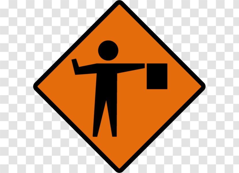 Roadworks Traffic Sign Warning Guard - Stop - Road Transparent PNG