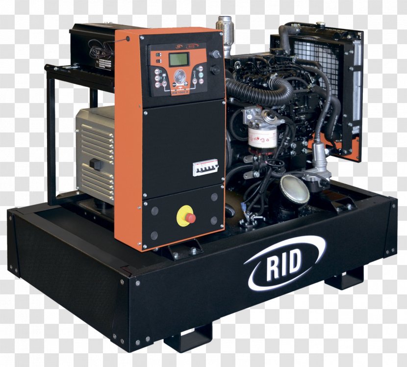 Diesel Generator Electric Power Station Engine - Motor - Machine Transparent PNG