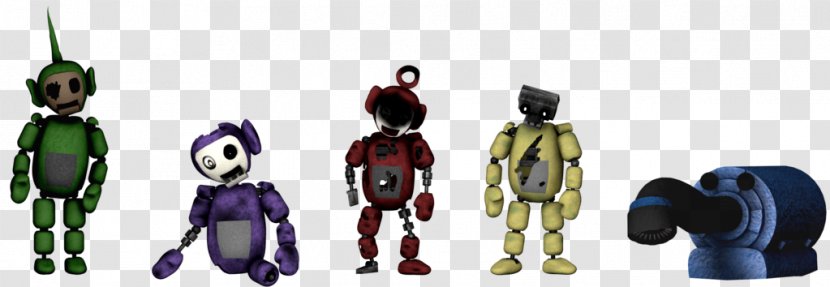 Five Nights At Freddy's Action & Toy Figures Fangame Survival Horror - Wiki - Lined Up Transparent PNG