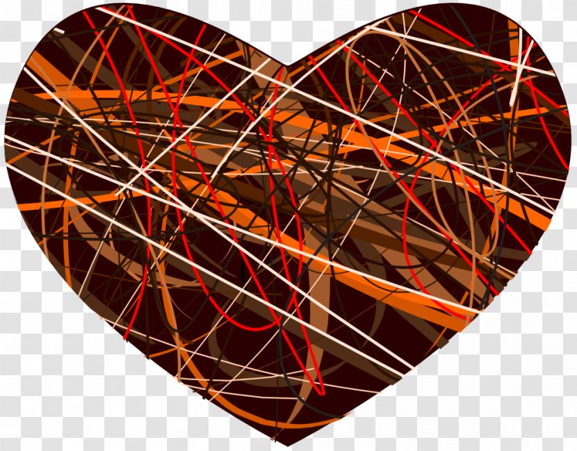 Download Clip Art - Orange - Heart Transparent PNG