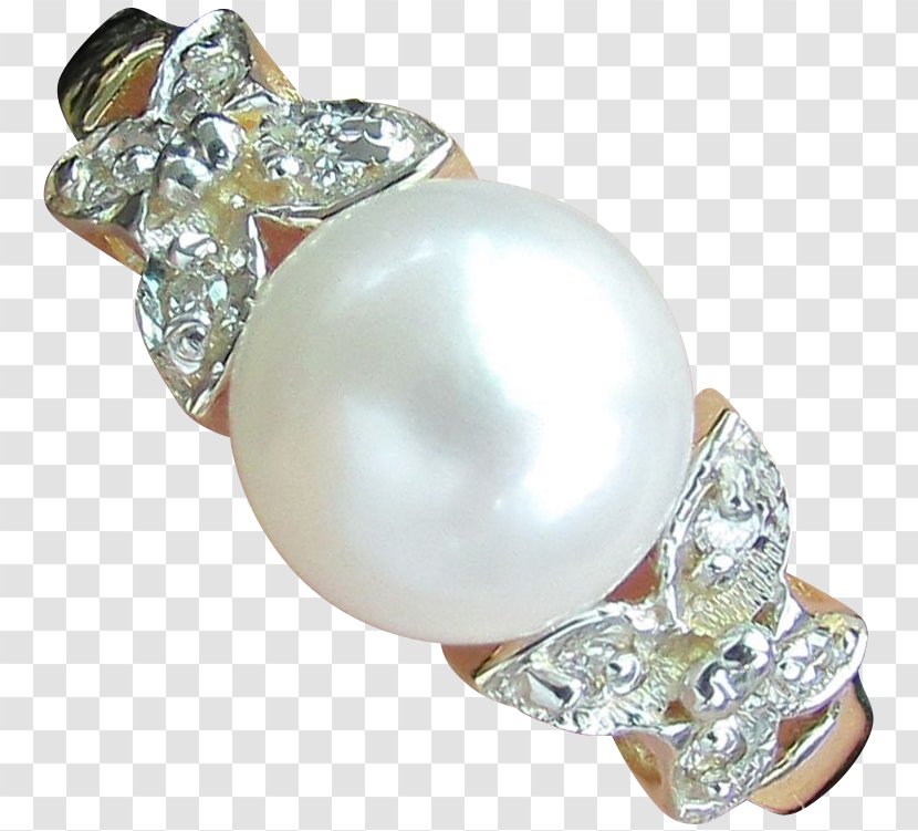 Akoya Pearl Oyster Ring Body Jewellery - Jewelry Transparent PNG