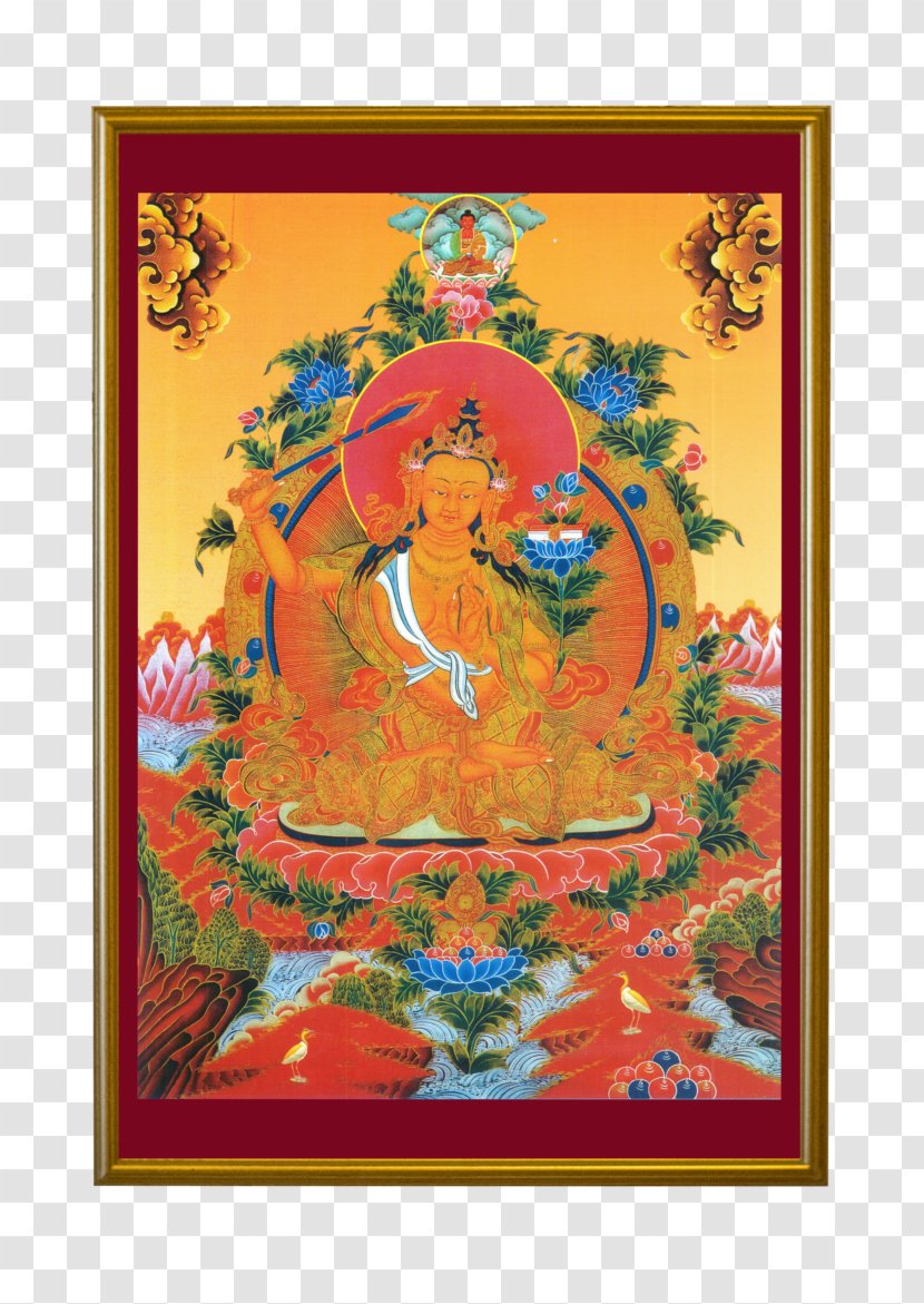 Thangka Manjushri Painting Buddhahood Standard Tibetan Transparent PNG