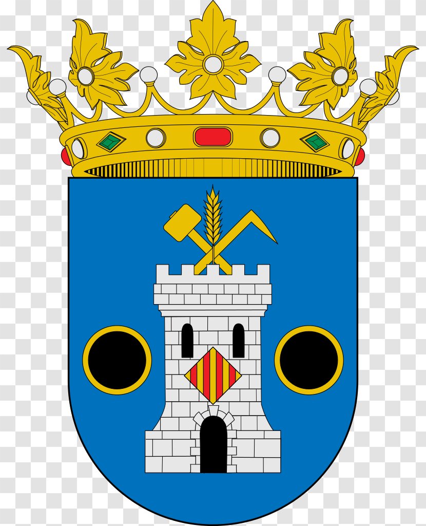 Sierra De Béjar - Yellow - La Covatilla Escutcheon Coat Of Arms SpainBlack Shield Transparent PNG