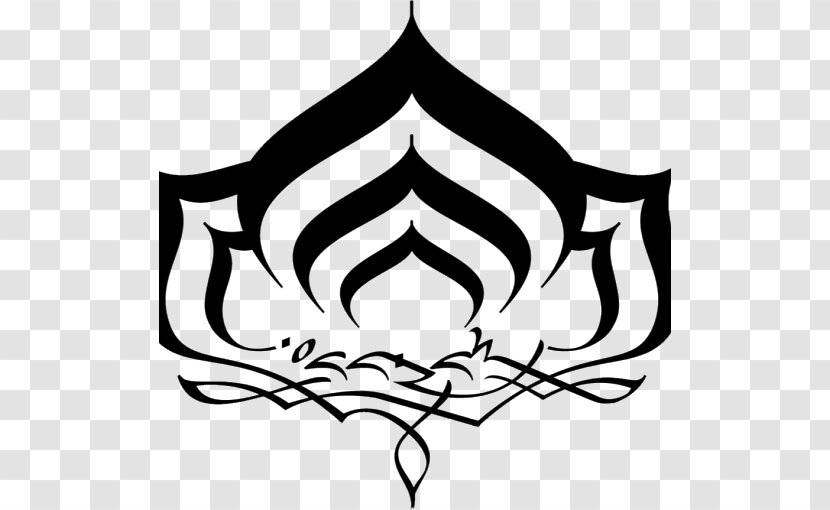 Warframe Symbol Sign Nelumbo Nucifera - Black Transparent PNG