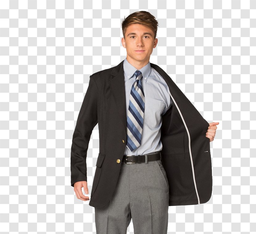Blazer Clothing Uniform Tuxedo Sleeve - Necktie Transparent PNG