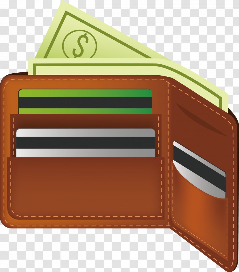 Wallet Leather Computer File - Clothing Accessories - Folding For Men Transparent PNG