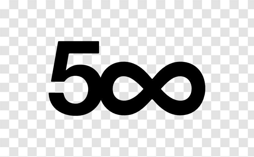 500px Logo - Black And White - Brand Transparent PNG
