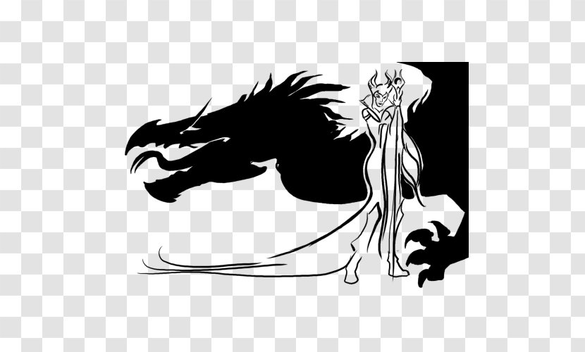 Dragon Snow White Falkor Evil Queen - Silhouette Transparent PNG