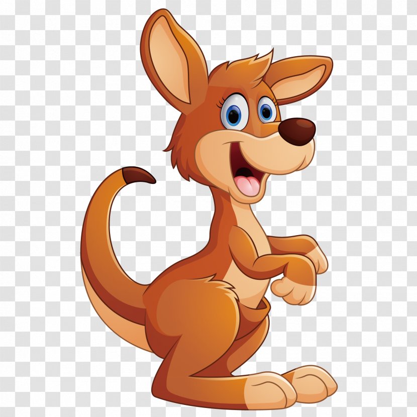 Kangaroo Cartoon Illustration - Happy Transparent PNG