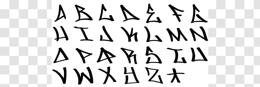 Graffiti Tag Writing Alphabet Drawing - Word - Alfabet Transparent PNG