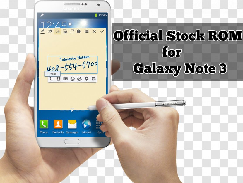 Samsung Galaxy Note 3 4 Smartphone Android - Feature Phone Transparent PNG