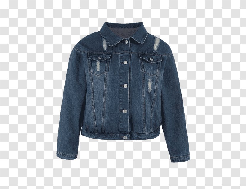Sweater Blue Sleeve Jacket Gilets - Dress - Ripped Denim Transparent PNG