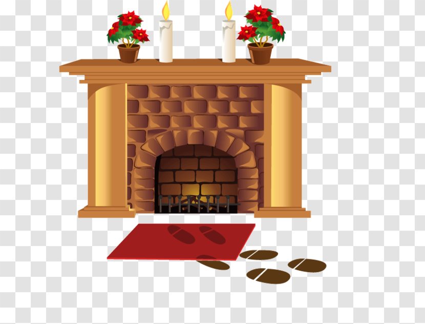 Fireplace Christmas - Furniture Table Transparent PNG